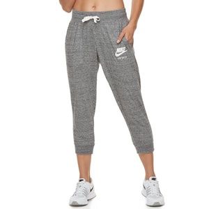 Nike Grey Cropped Joggers